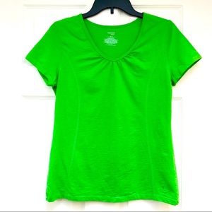 Danskin Now V Neck Athletic Top-Size M (8-10)
